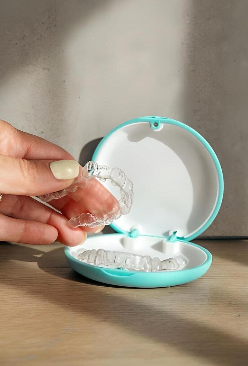 ferula ortodoncia invisible en estuche alineadores dentales garantia dental barrio salamanca barrio quintana